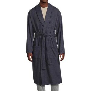 NWT Ted Baker Men's Fleece Heather Blue Robe